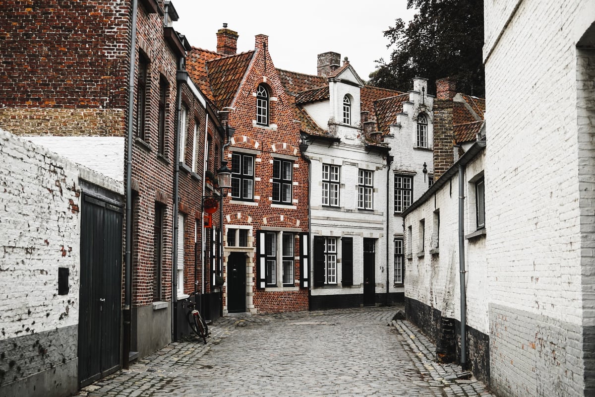 Houses in Bruges Belgium