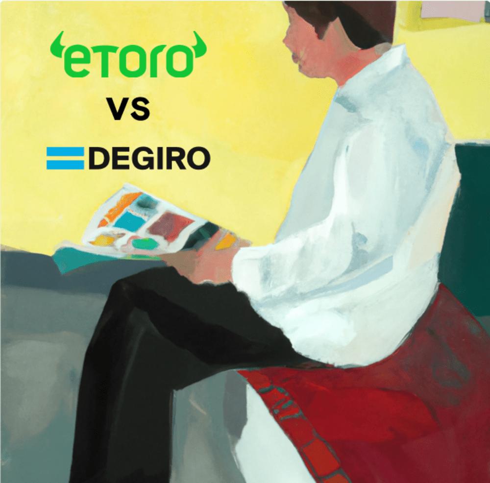 Logos of eToro, DEGIRO and Curvo