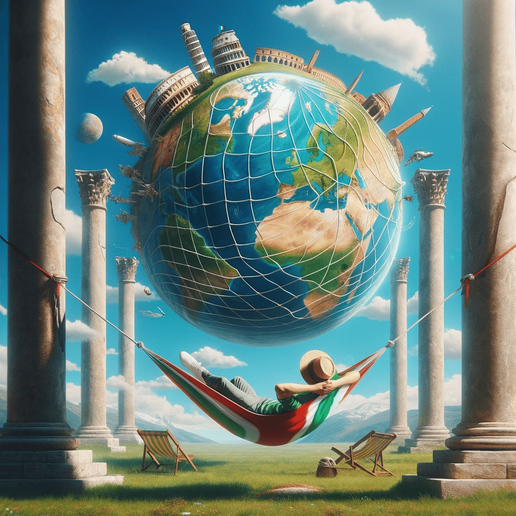 Person sitting in a hammock looking to invest in index funds from Italy