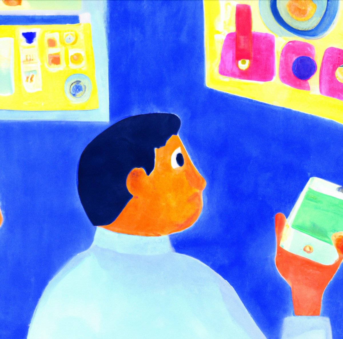 Investor looking at their phone
