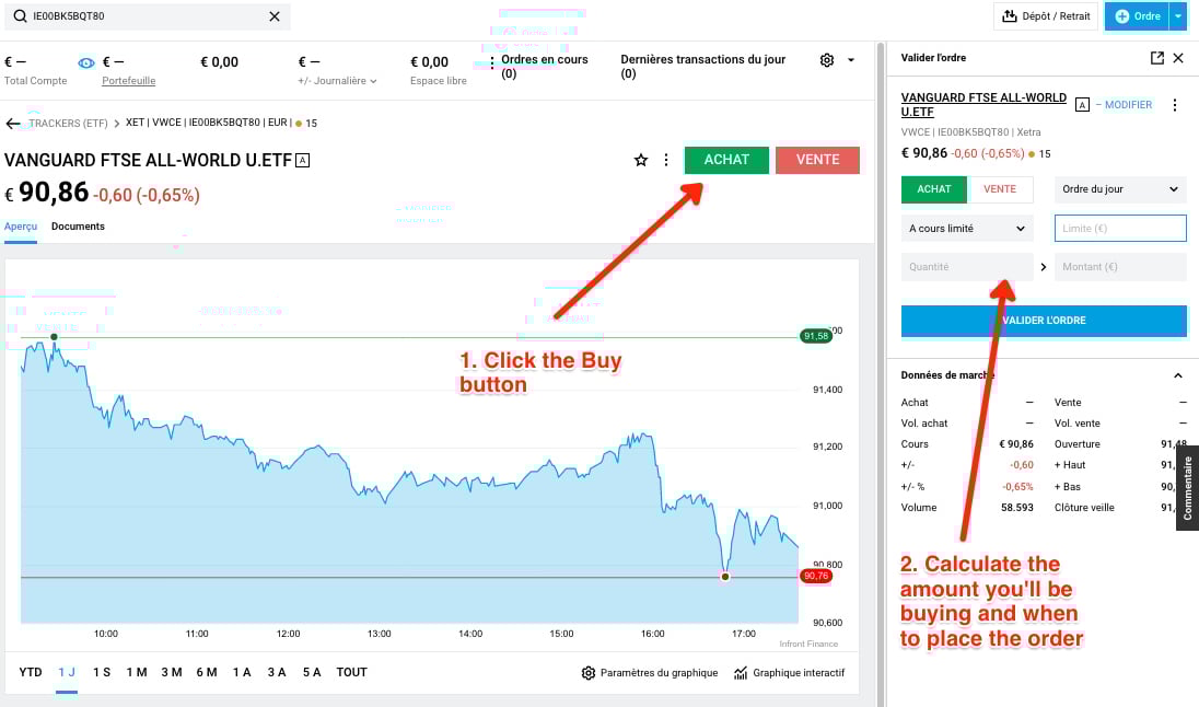 Buying VWCE on Degiro