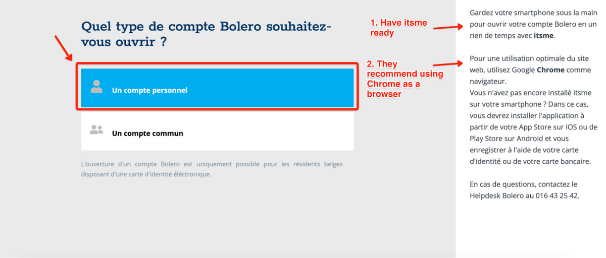 Opening a broker account with Bolero