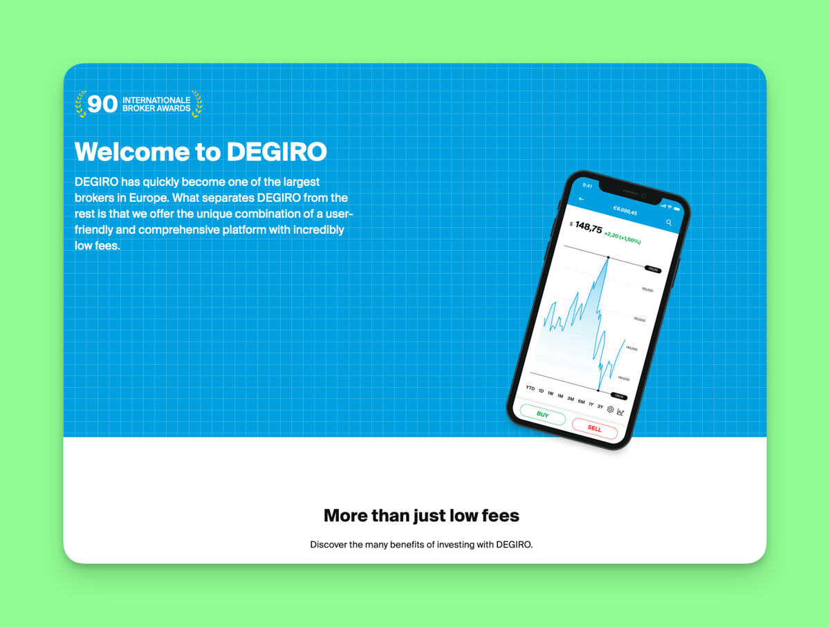 Website of DEGIRO