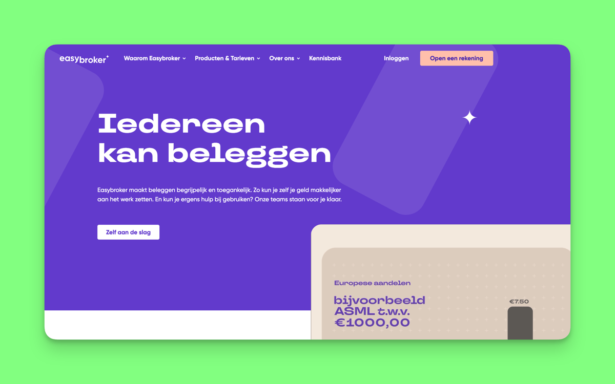 Website of Easybroker