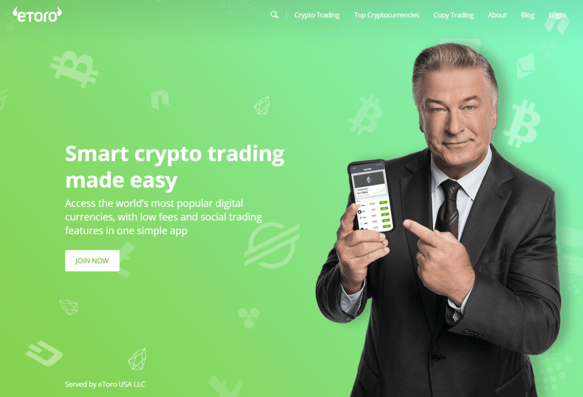 Website of eToro